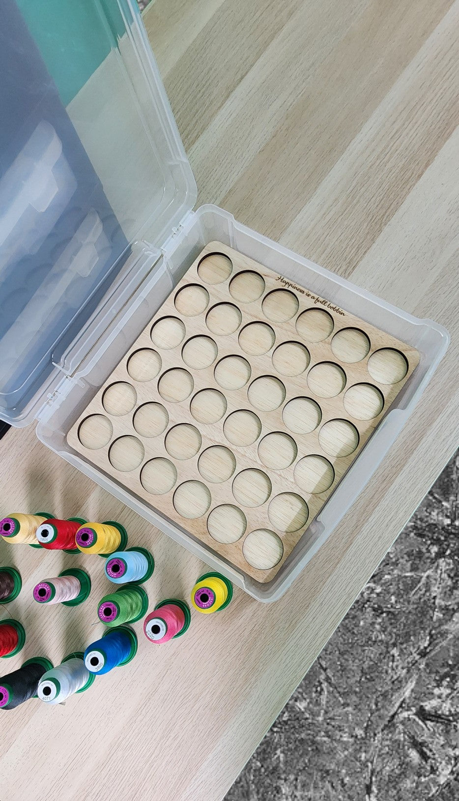 Embroidery Thread Storage Trays (set of 3 trays) | thread spool organizers | embroidery thread storage | thread storage