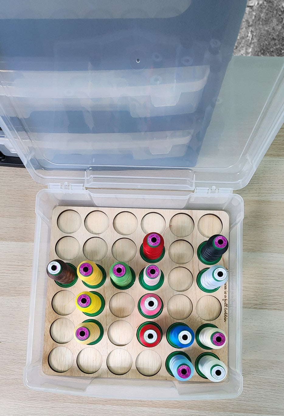 Embroidery Thread Storage Trays (set of 3 trays) | thread spool organizers | embroidery thread storage | thread storage