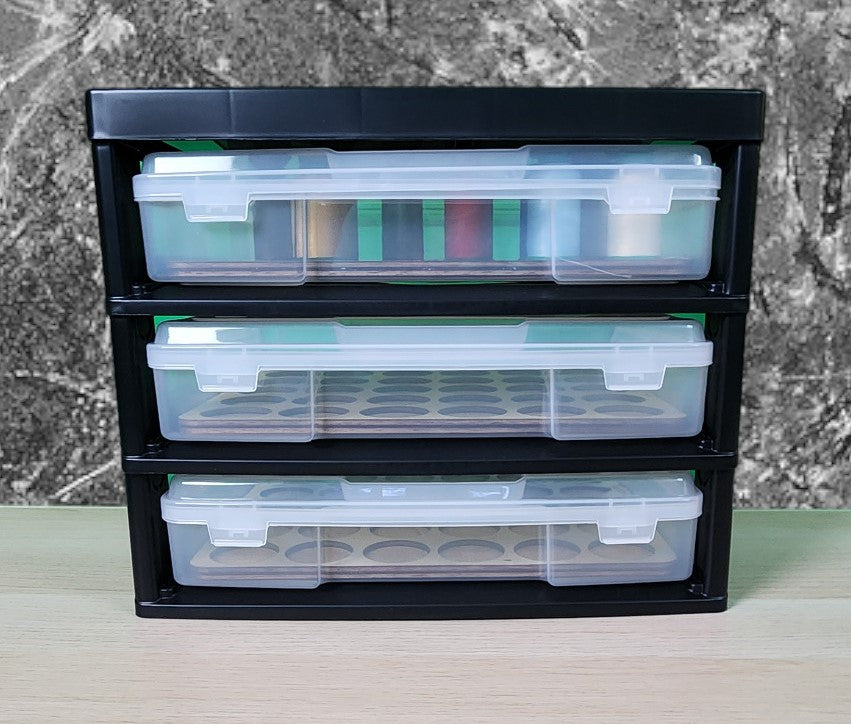 Embroidery Thread Storage Trays (set of 3 trays) | thread spool organizers | embroidery thread storage | thread storage