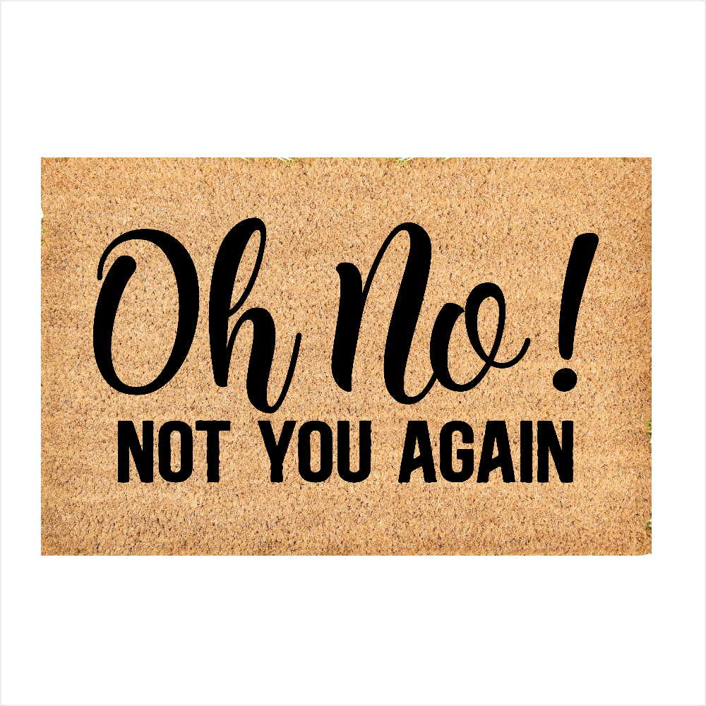 Custom Door Mat | Oh No! Not you again doormat | Front Door Decor | Housewarming Gift | Welcome Doormat