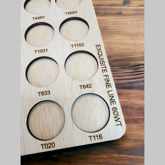 Exquisite Fine Line 60wt embroidery thread storage trays | thread spool organizers | thread storage | Fine Line thread storage