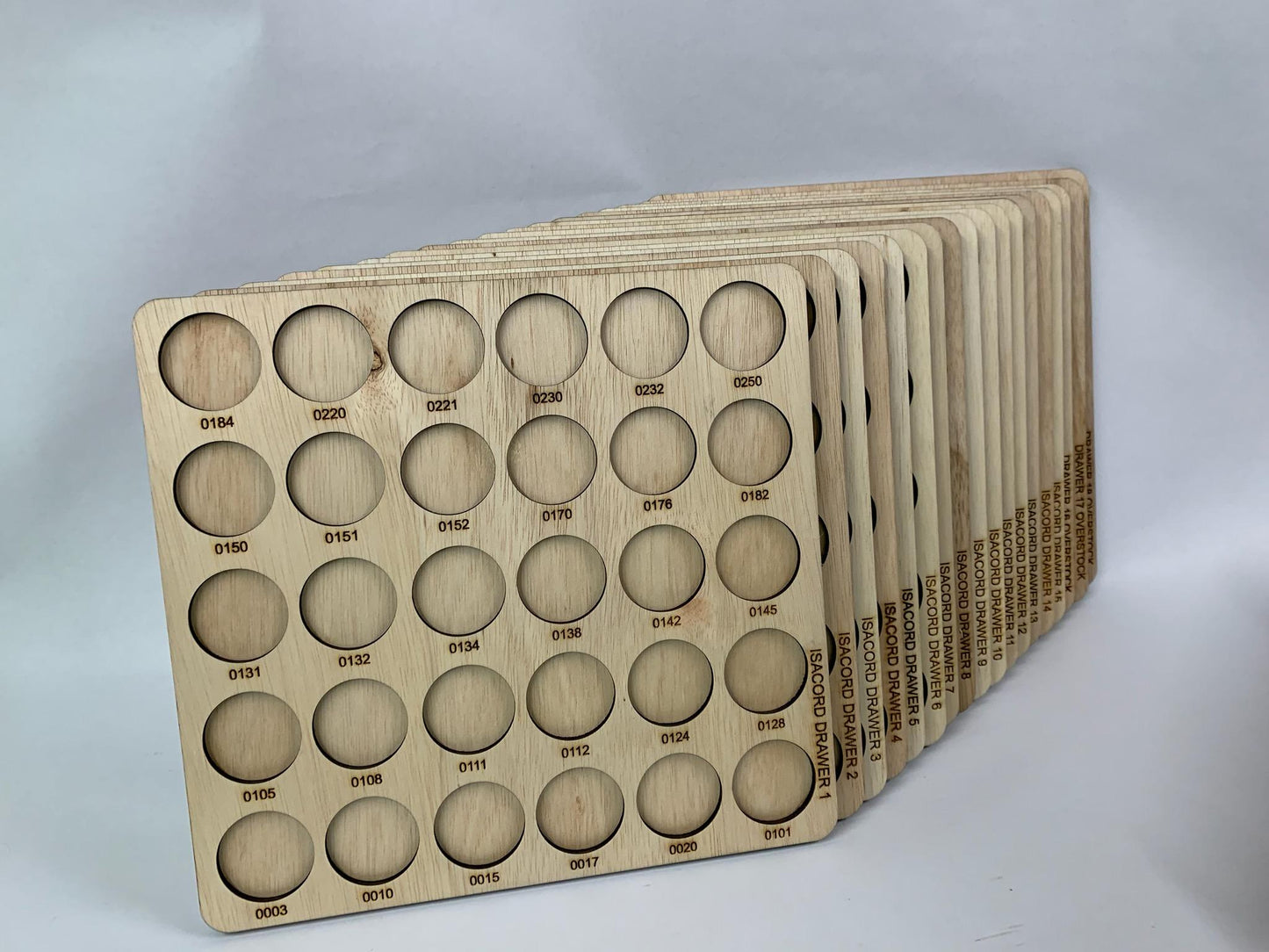 Isacord Embroidery Thread Storage Trays | thread spool organizers | embroidery thread storage | Isacord thread storage