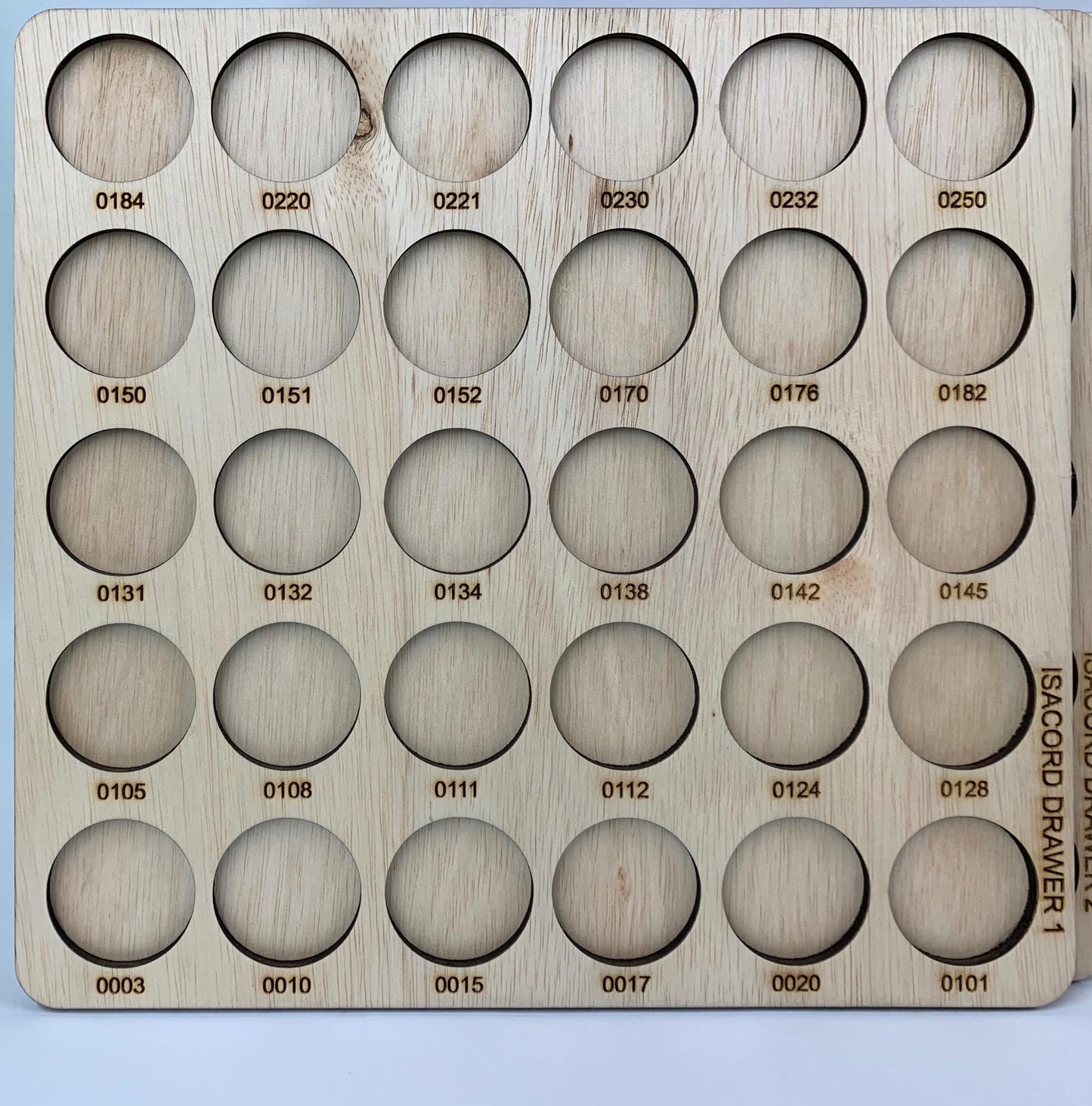 Isacord Thread Organization Bundle | thread storage trays | embroidery thread spool stickers