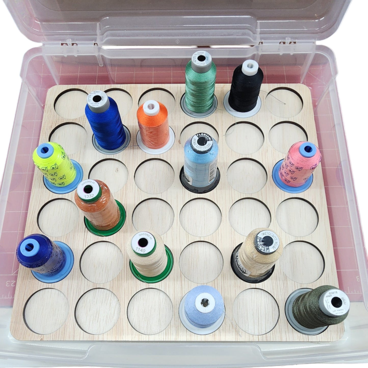 Embroidery Thread Storage Tray (blank single tray) | thread spool organizers | embroidery thread storage | thread storage