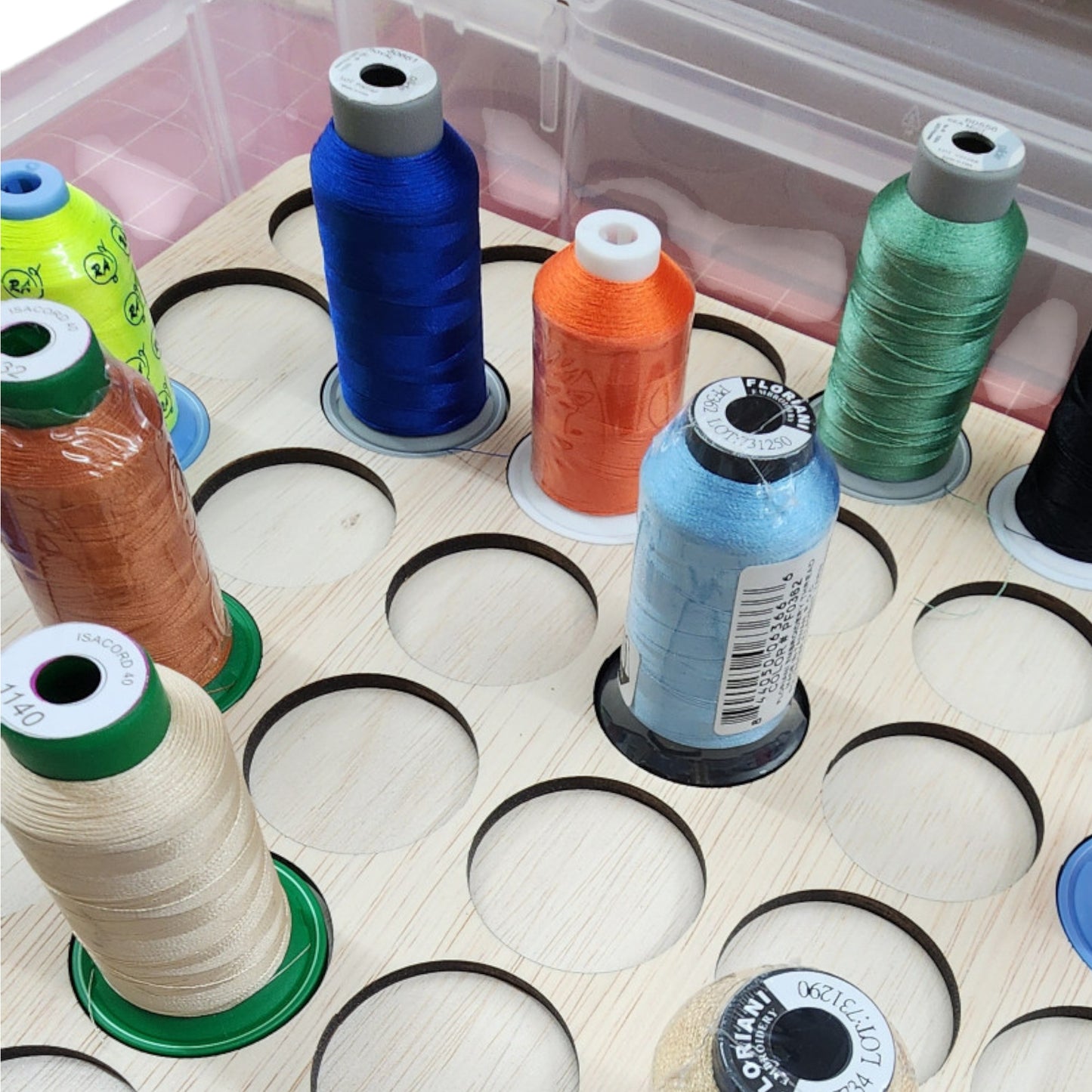 Embroidery Thread Storage Tray (blank single tray) | thread spool organizers | embroidery thread storage | thread storage