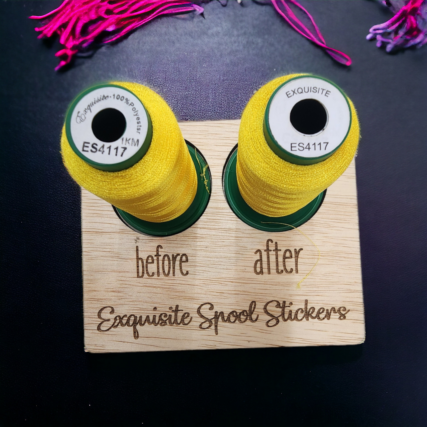 Exquisite Spool Stickers | embroidery thread spool labels | easy-to-read | thread color labels