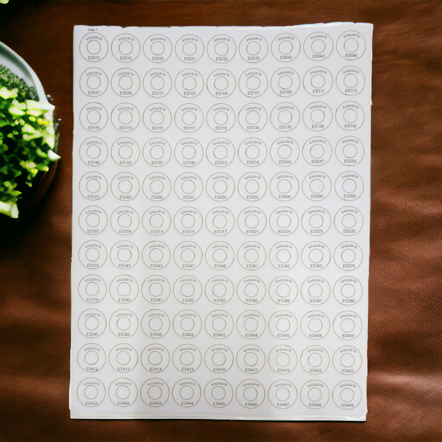 Exquisite Spool Stickers | embroidery thread spool labels | easy-to-read | thread color labels