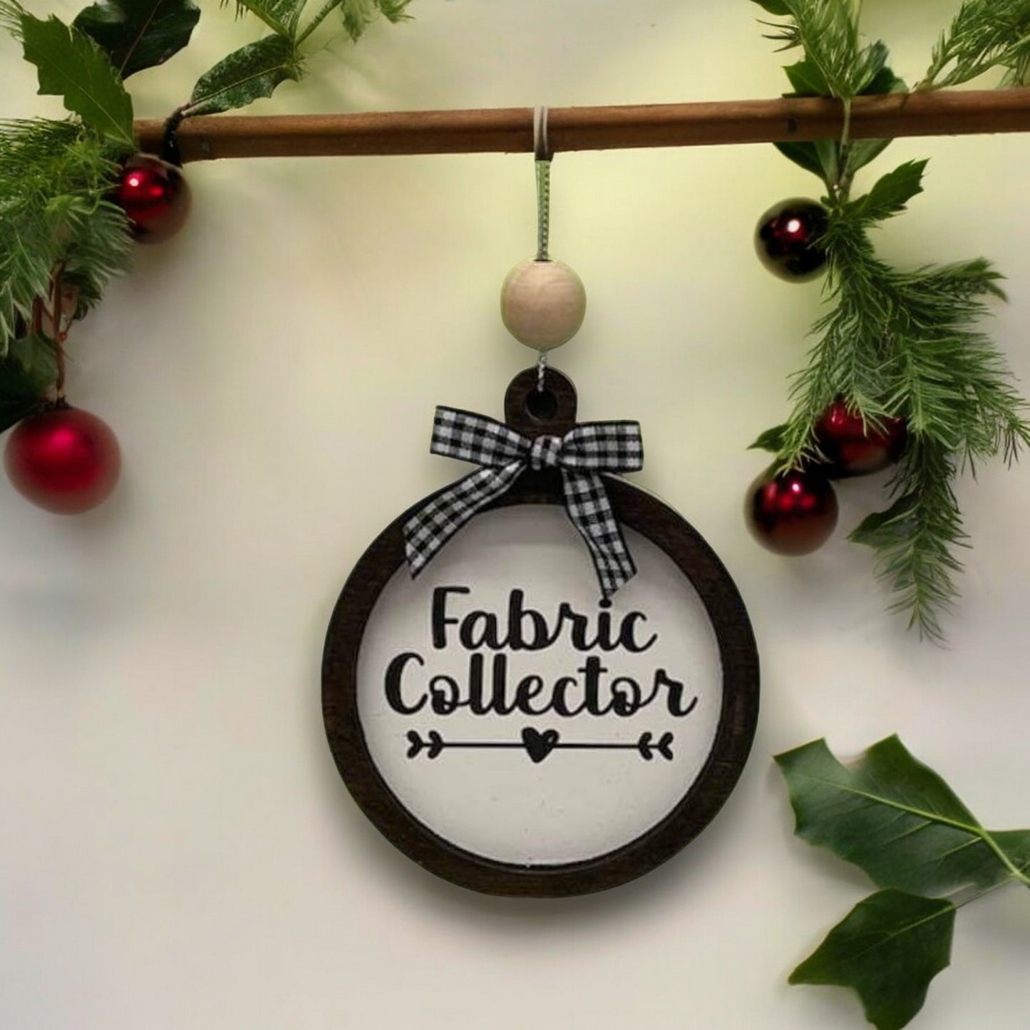 Fabric Collector Ornament | Sewing Ornament | gift | holiday ornament | craft room decor