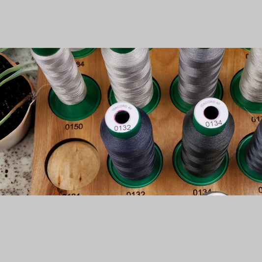 Isacord Spool Stickers | embroidery thread spool labels | easy-to-read | thread color labels