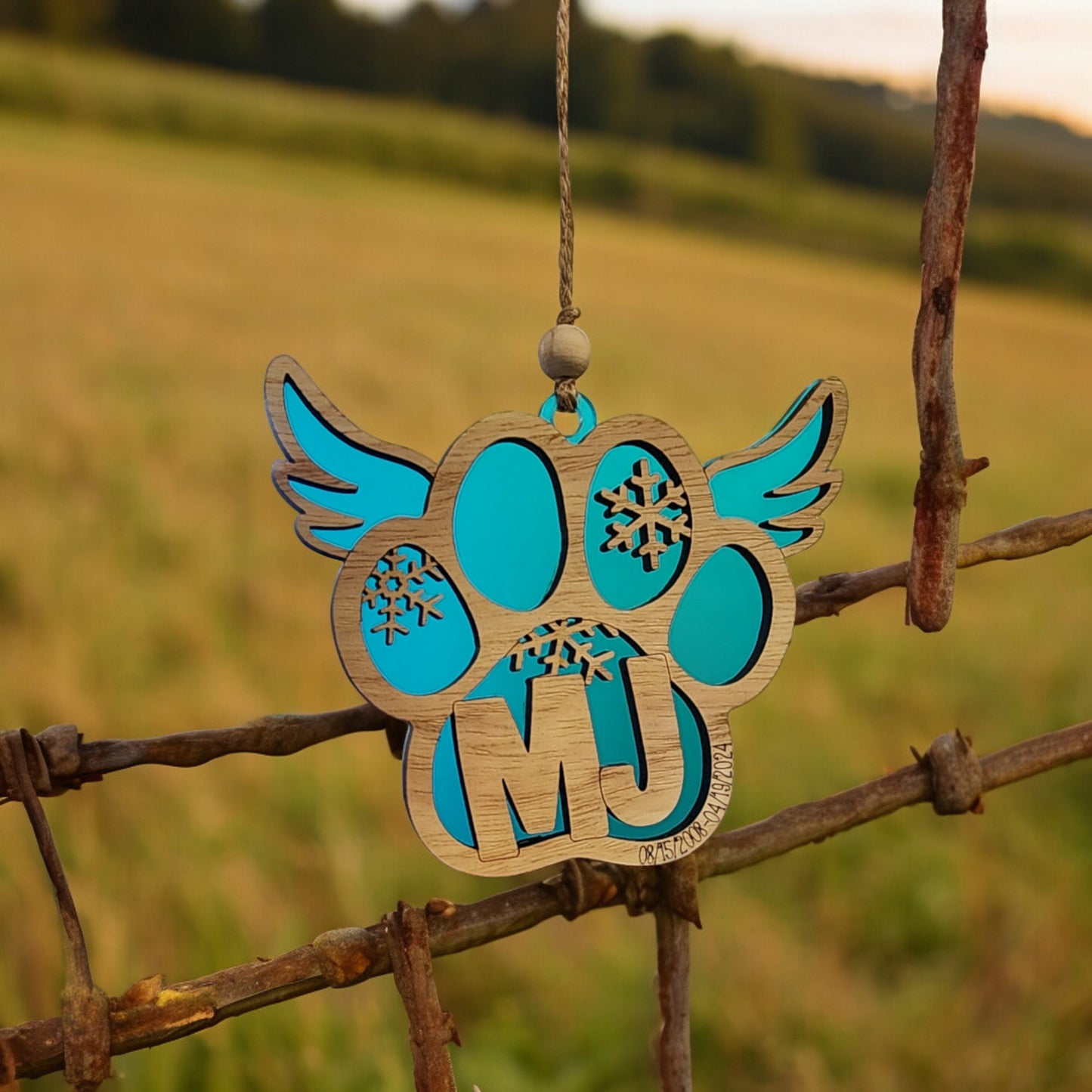 Personalized Pet Memorial Ornament | holiday decoration | rememberance gift