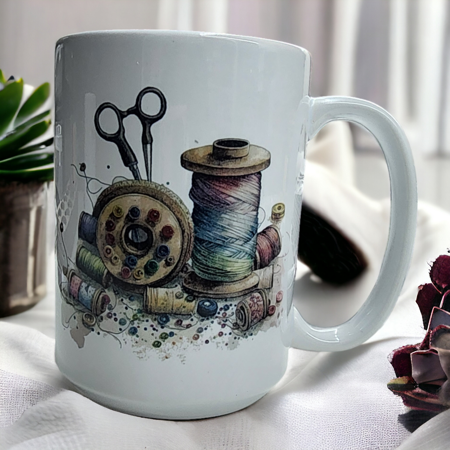 Sewing Themed Mug | coffee cup | gift