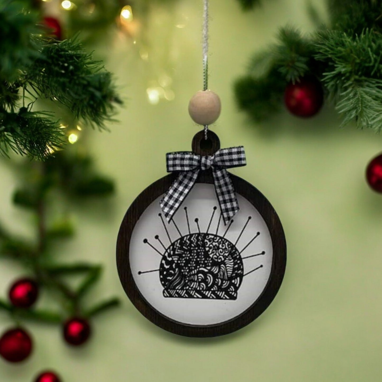 Pincushion ornament | Sewing Ornament | gift | holiday ornament | craft room decor