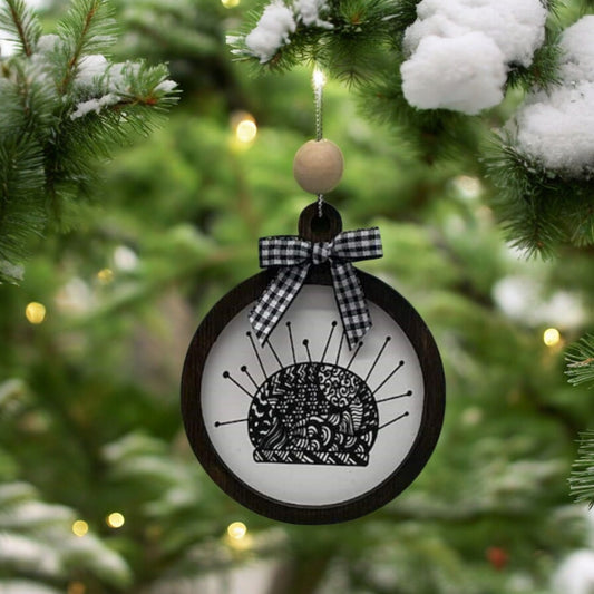 Pincushion ornament | Sewing Ornament | gift | holiday ornament | craft room decor