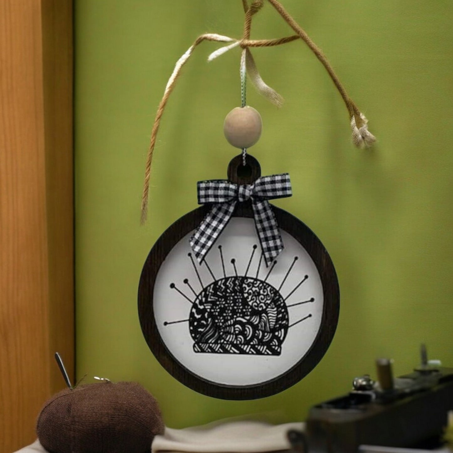 Pincushion ornament | Sewing Ornament | gift | holiday ornament | craft room decor