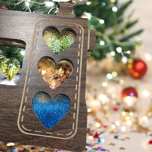 Personalized Sewing Machine Shaker Ornament | sewing ornament | shaker ornament | personalized ornament