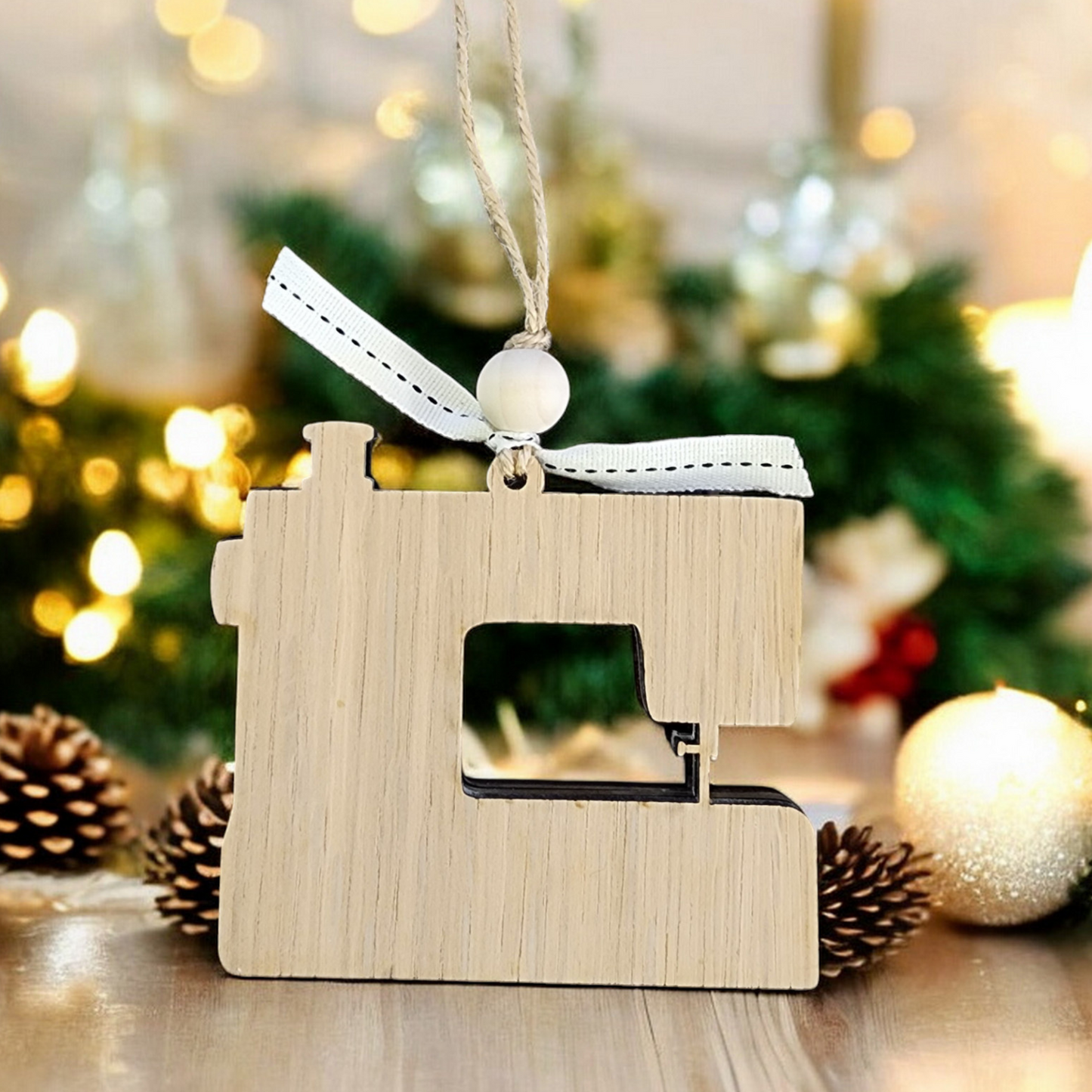 Personalized Sewing Machine Shaker Ornament | sewing ornament | shaker ornament | personalized ornament