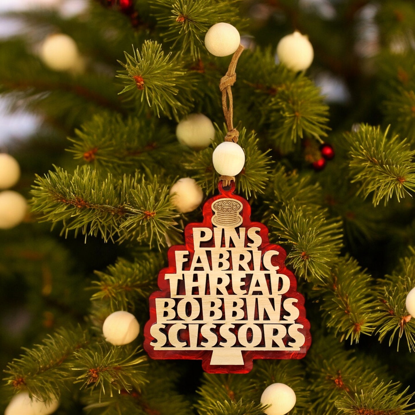 Sewing Tree Ornament | gift | holiday ornament | craft room decor