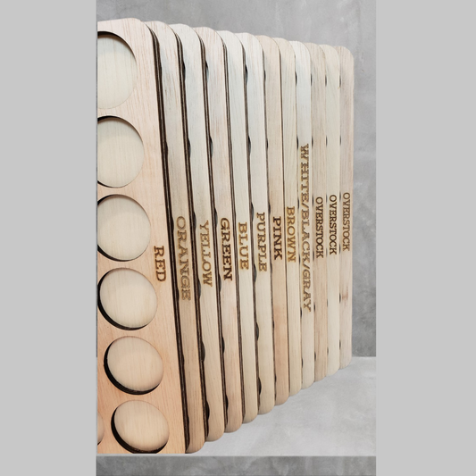 Sort-by-Color embroidery thread storage trays | thread spool organizers | embroidery thread storage | thread storage