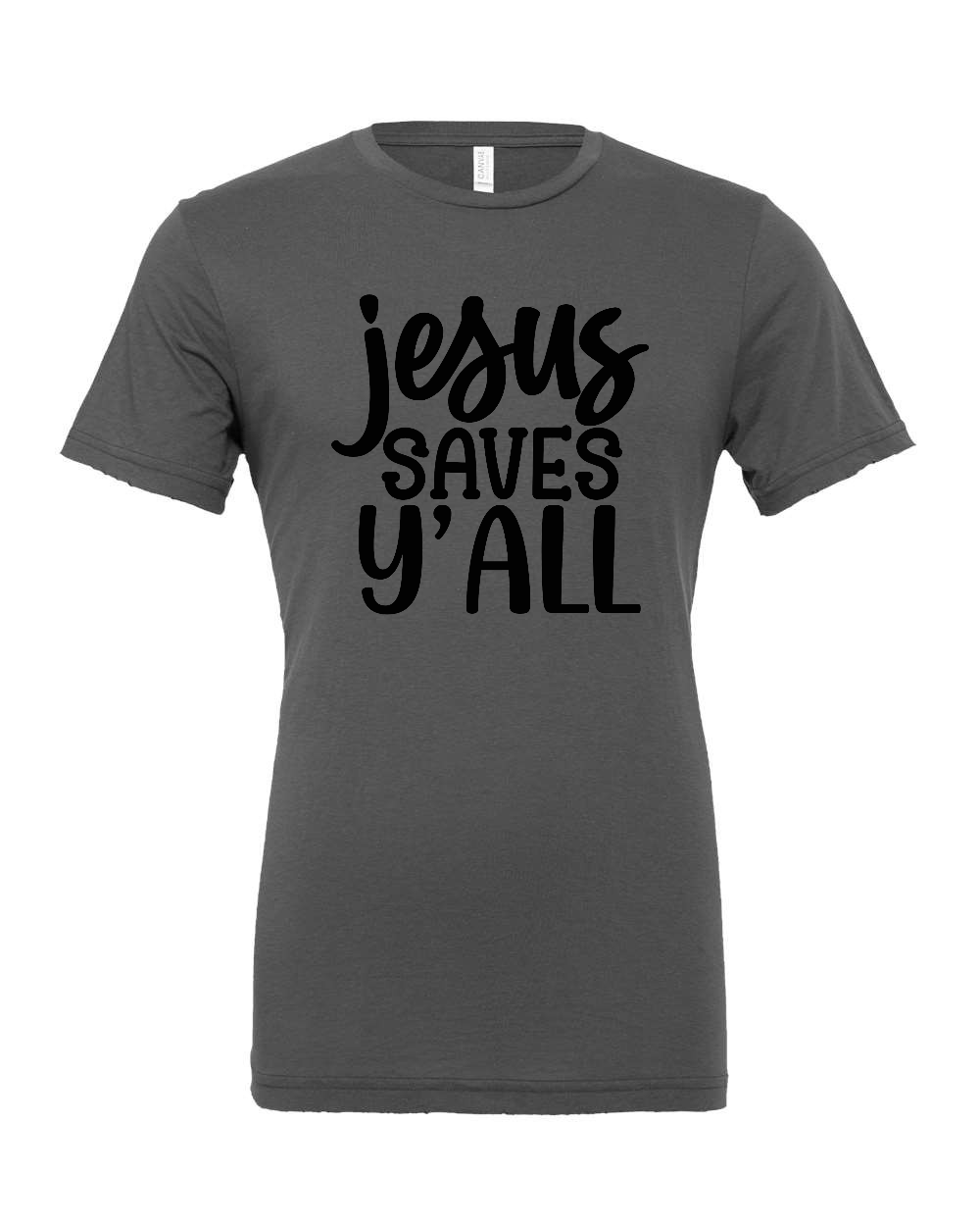 Jesus saves Y'all T-Shirt (black print)