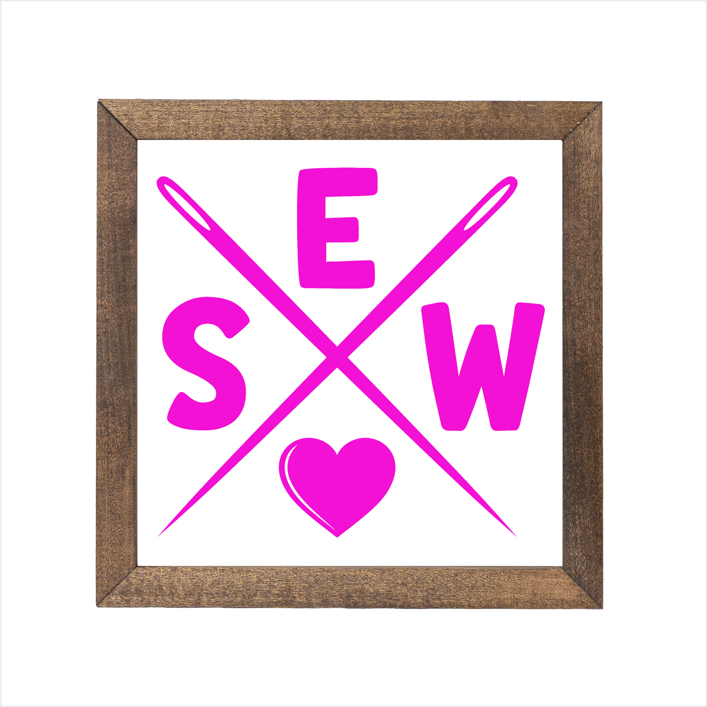 SEW sign | UV printed | wood frame