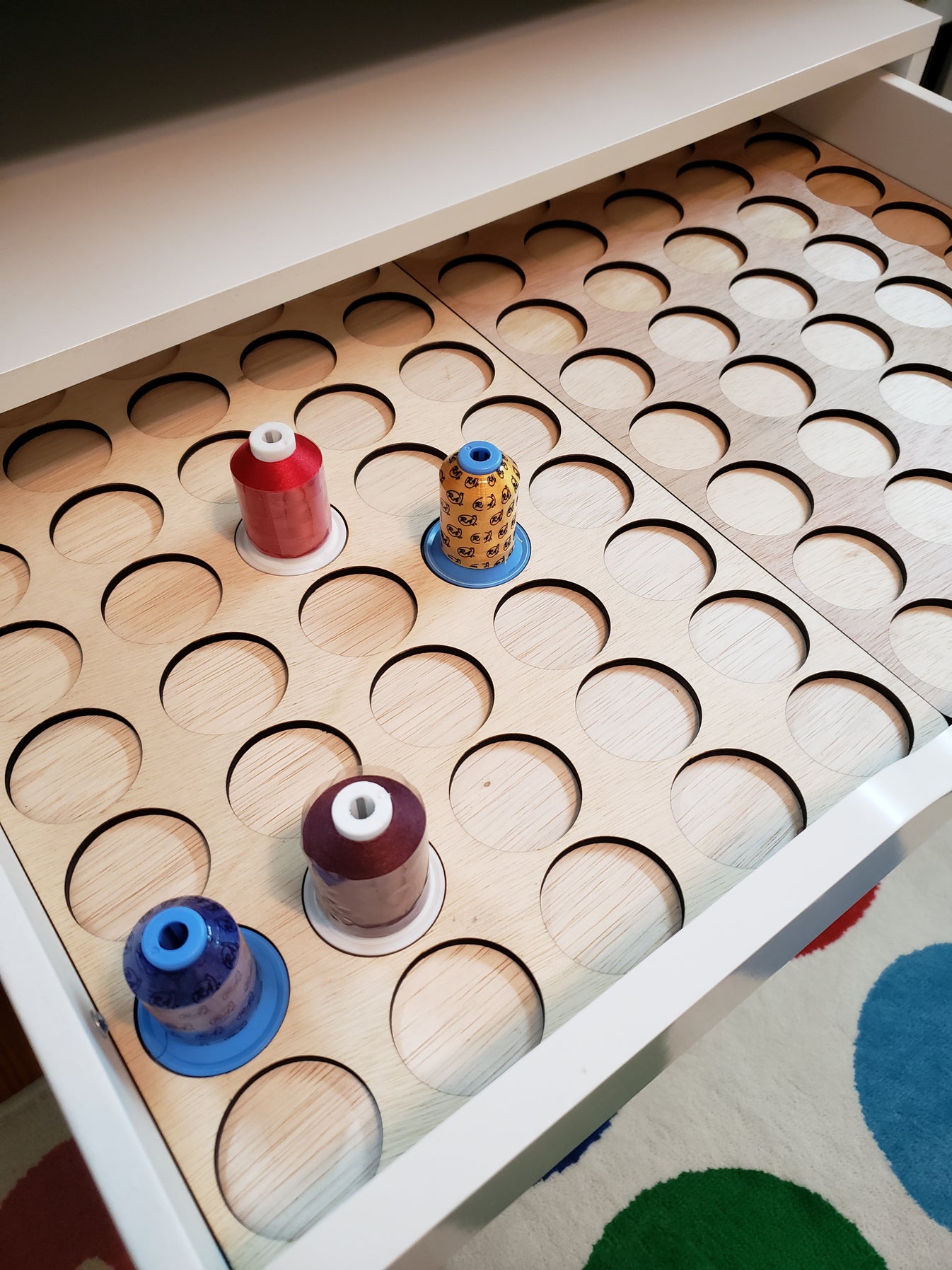 Ikea Alex 6-drawer unit Embroidery Thread Storage Trays | thread spool ...