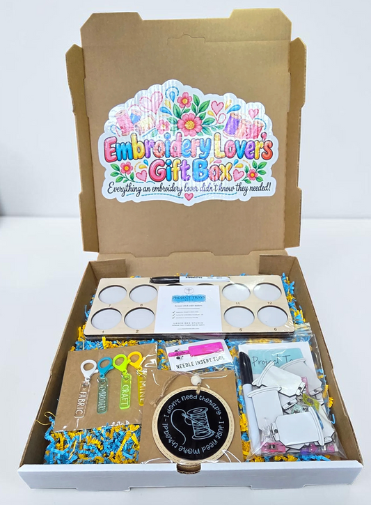 Embroidery Lover's Gift Box | Project Trays & Sewing Accessories Set