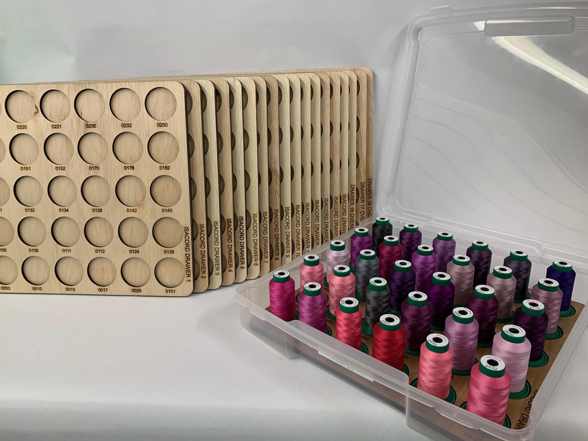 Isacord Embroidery Thread Storage Trays | thread spool organizers | em ...