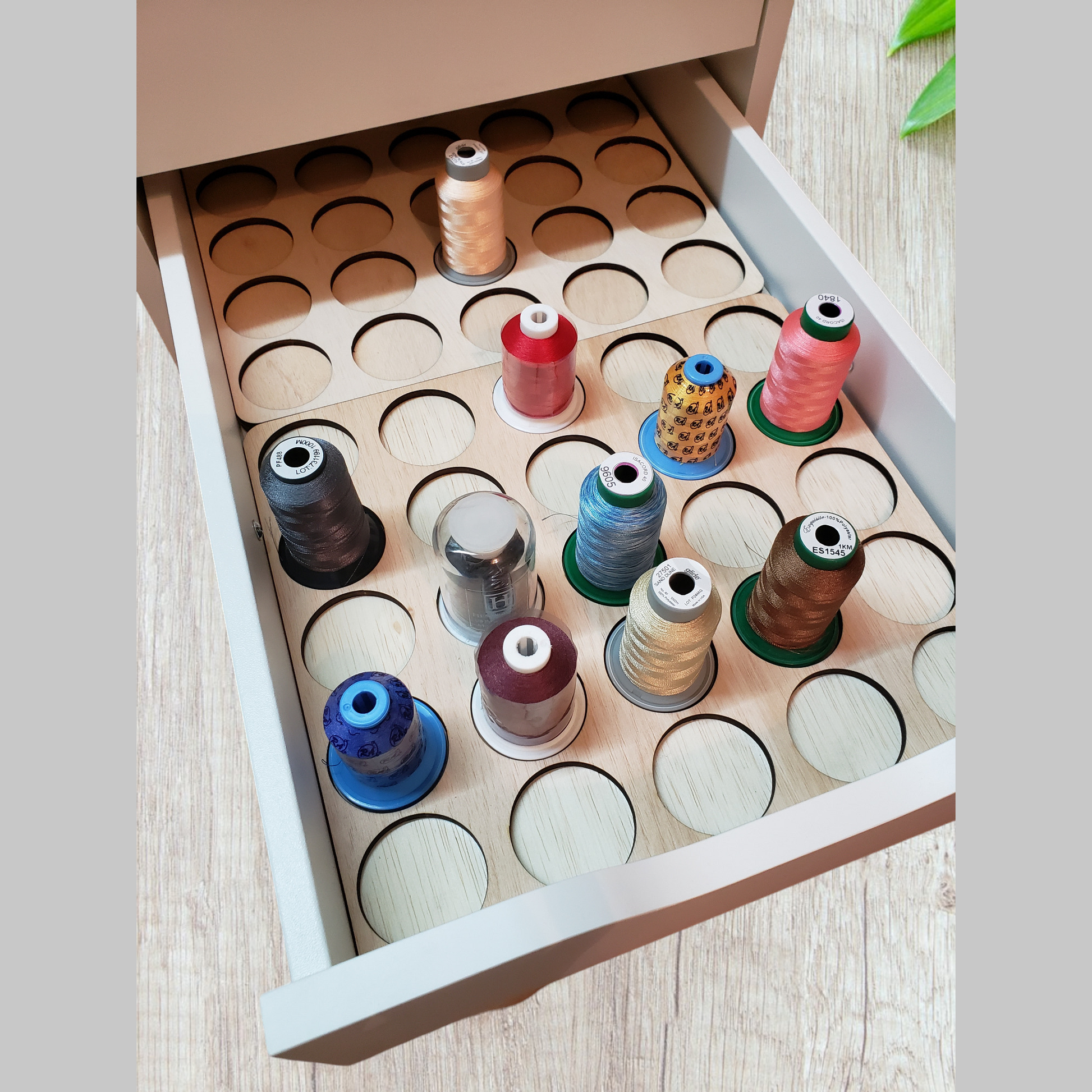 Ikea Alex 5-drawer unit Embroidery Thread Storage Trays thread