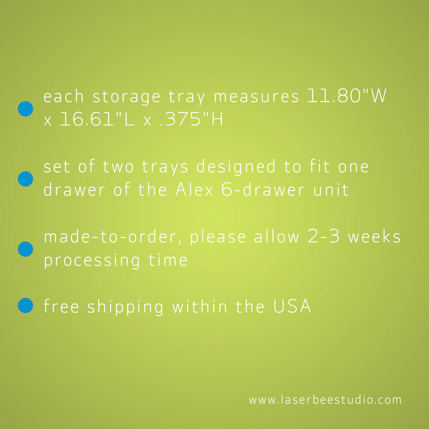 Alex 6-drawer Thread Storage Trays