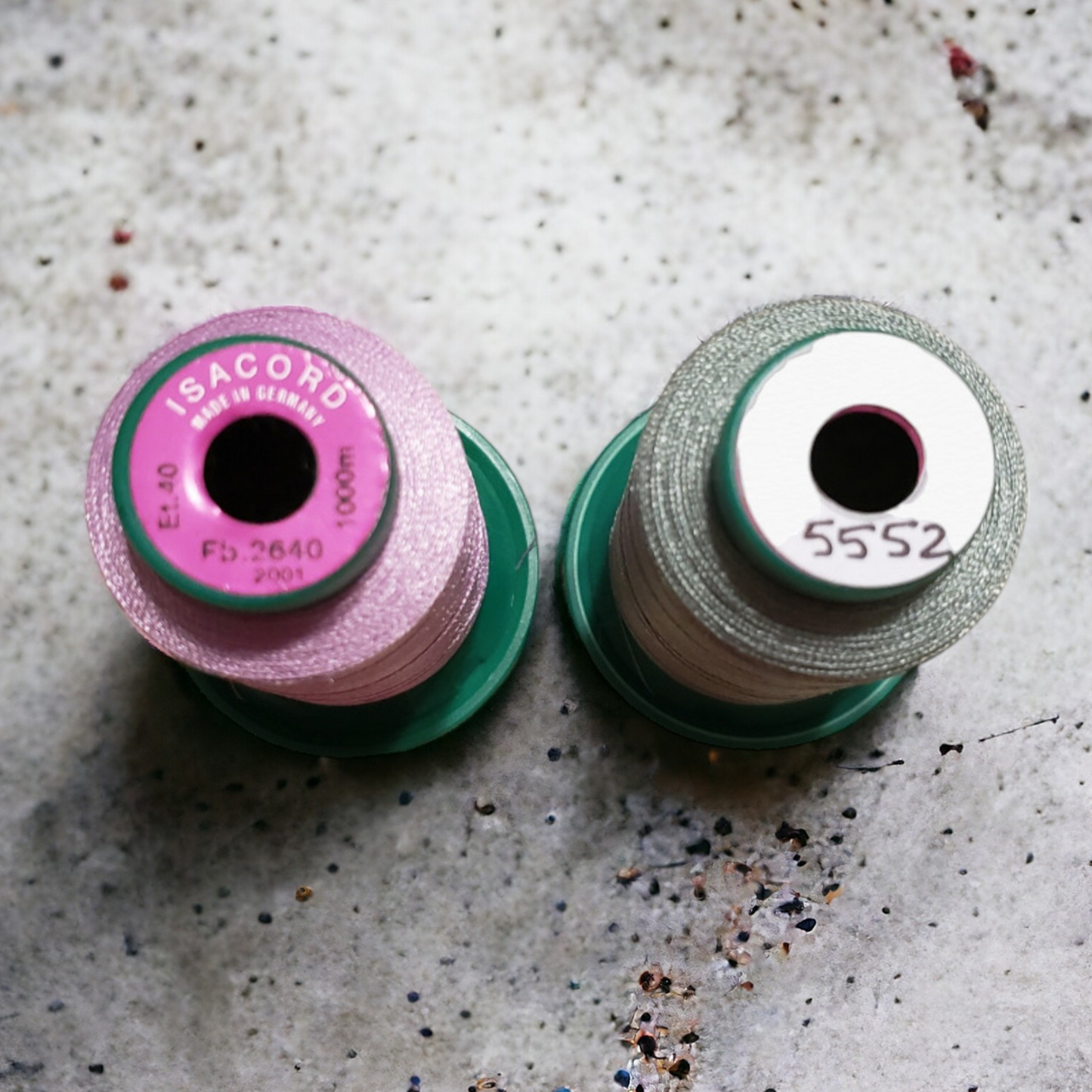 Blank Spool Stickers | embroidery thread spool labels | easy-to-read | thread color labels