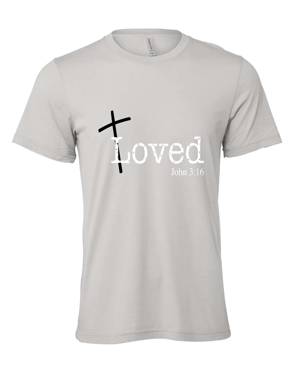 Loved John 3:16 T-Shirt (white print)