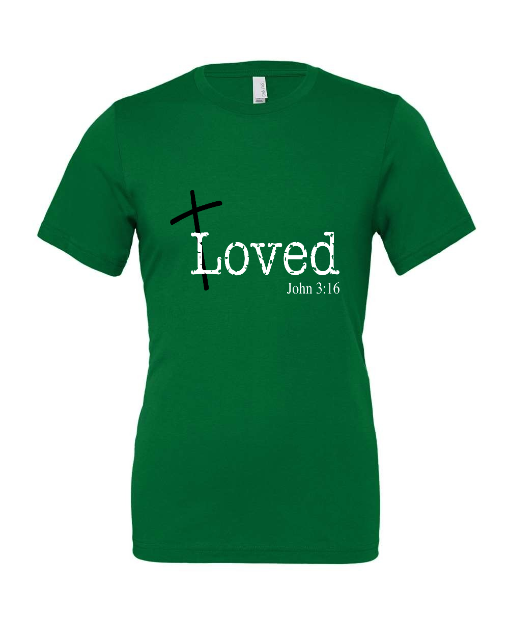 Loved John 3:16 T-Shirt (white print)