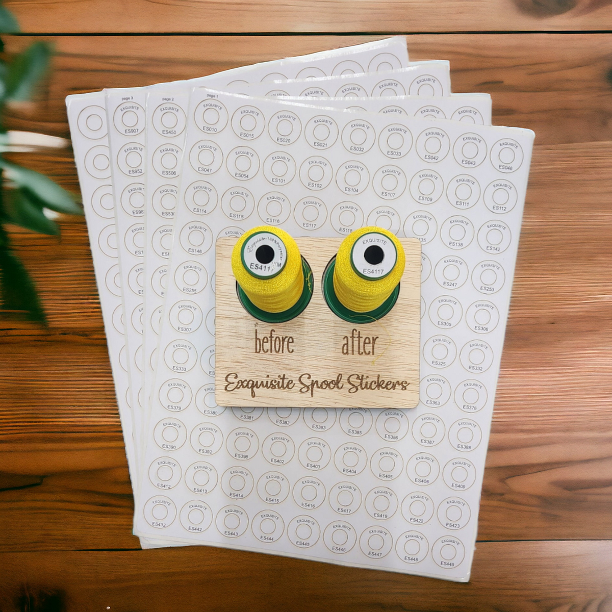 Spool Zone Sticker Exquisite Spool Stickers | embroidery thread spool labels | easy-to-re ...