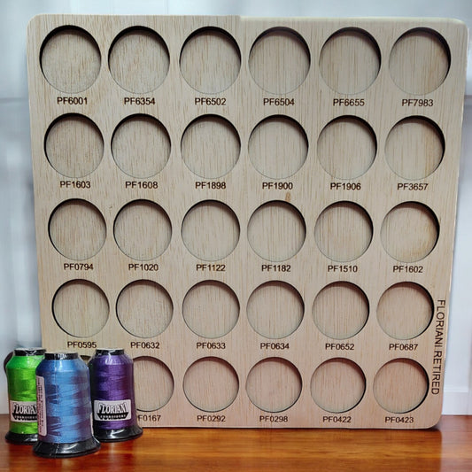 Floriani Retired Colors thread storage trays | thread spool organizers | embroidery thread storage | Floriani thread storage