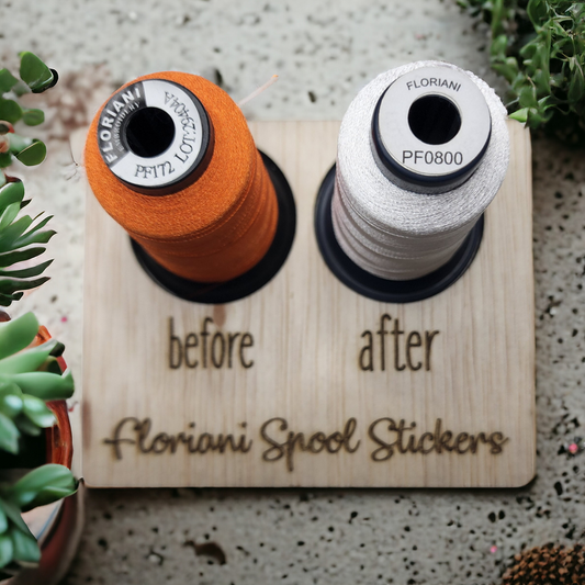 Embroidery Thread Spool Stickers – Laser Bee Studio
