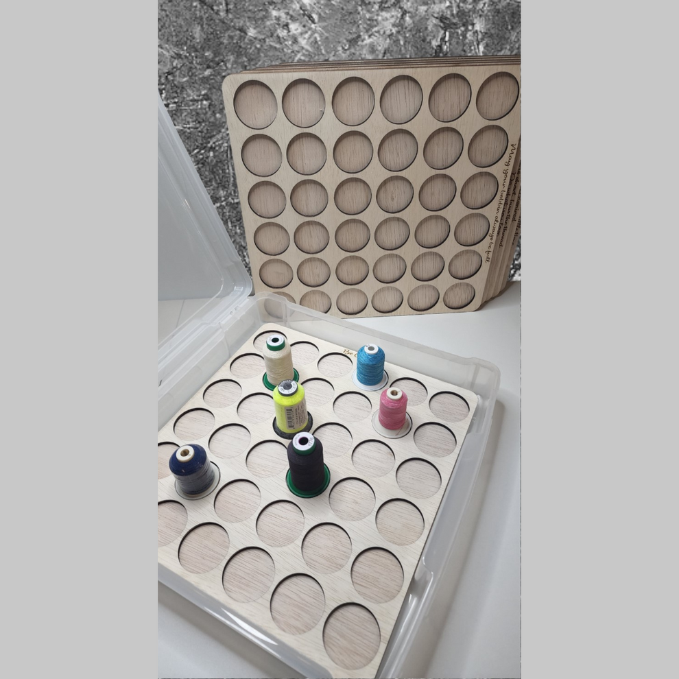 Embroidery Thread Storage Trays (set of 6 trays) | thread spool organi ...