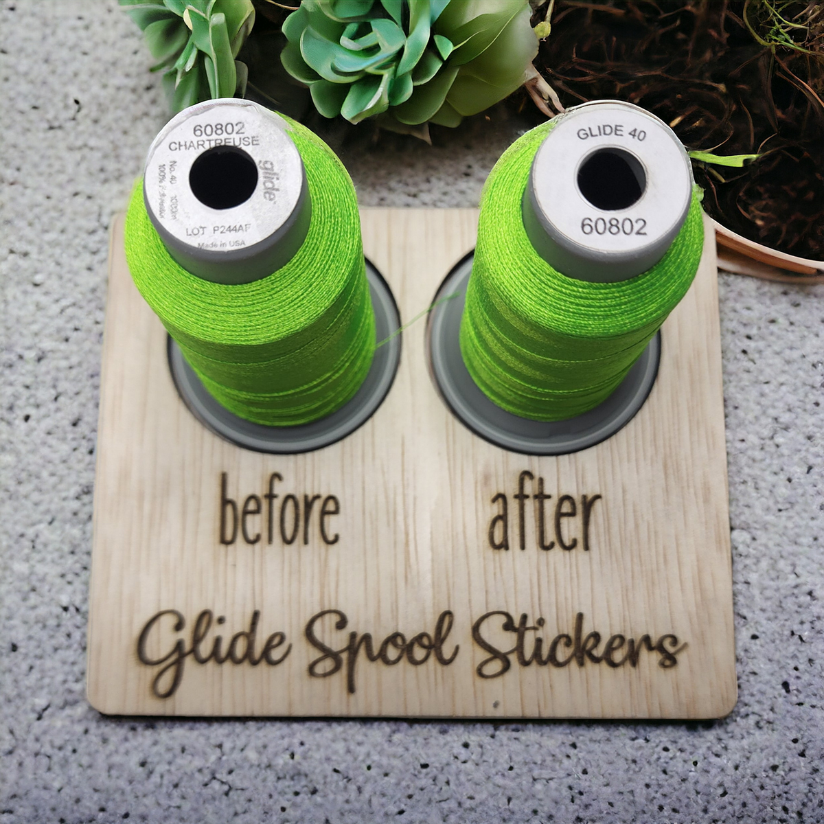 Spool Zone Sticker Glide Spool Stickers | embroidery thread spool labels | easy-to-read ...