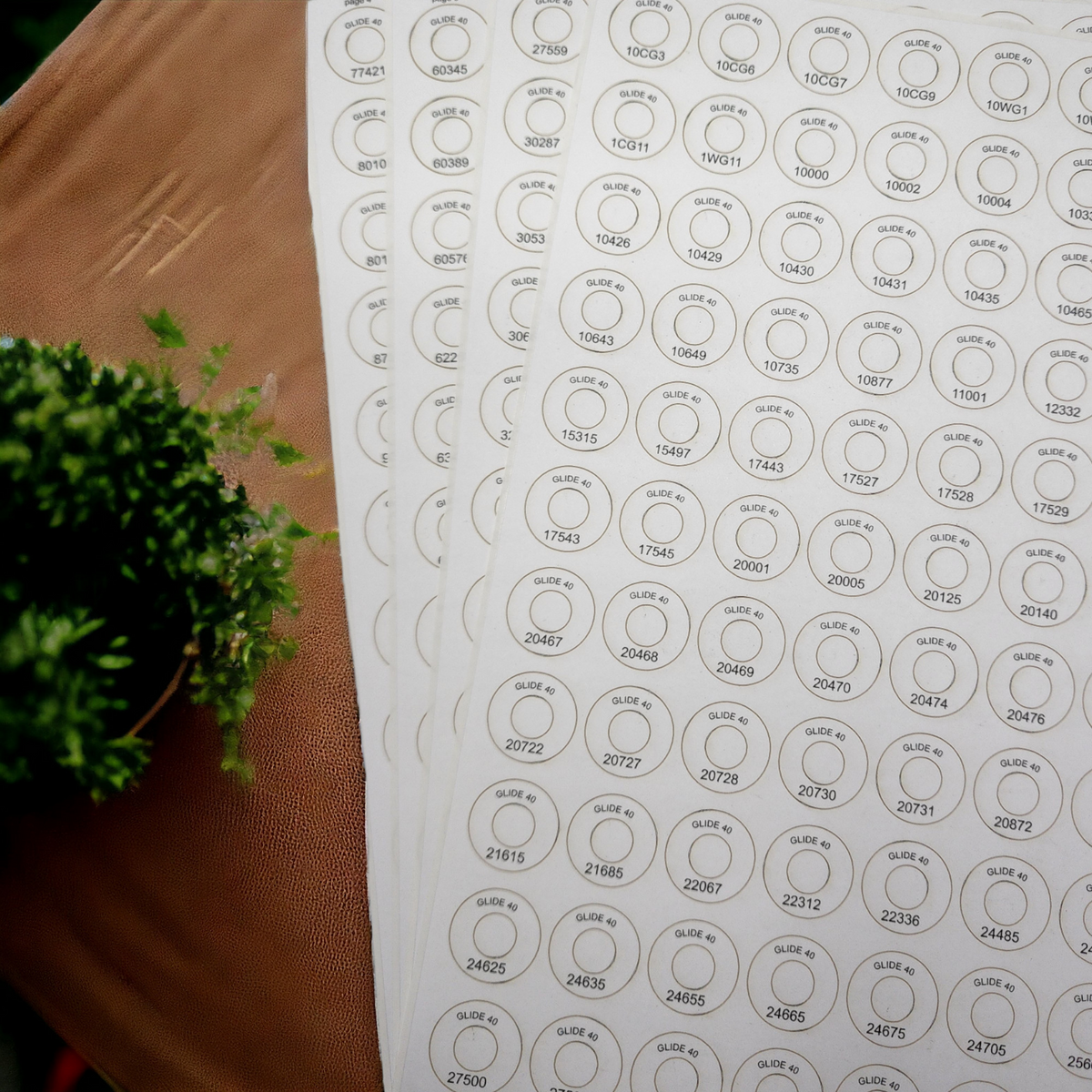 Spool Zone Sticker Glide Spool Stickers | embroidery thread spool labels | easy-to-read ...