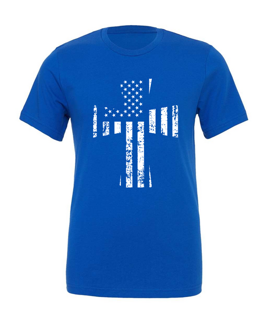 Distressed United Cross T-Shirt