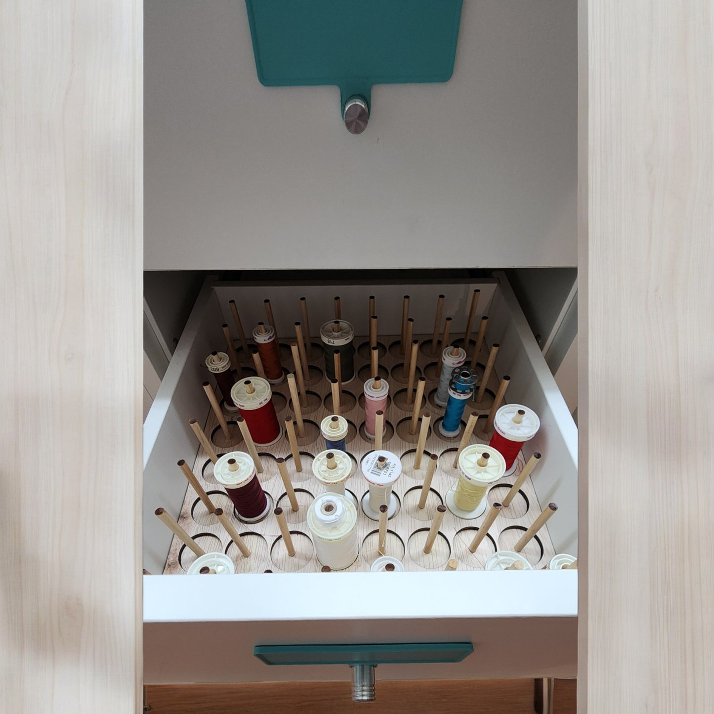 Ikea Kallax Drawer Thread Storage Trays | thread spool organizers | embroidery thread storage | thread storage