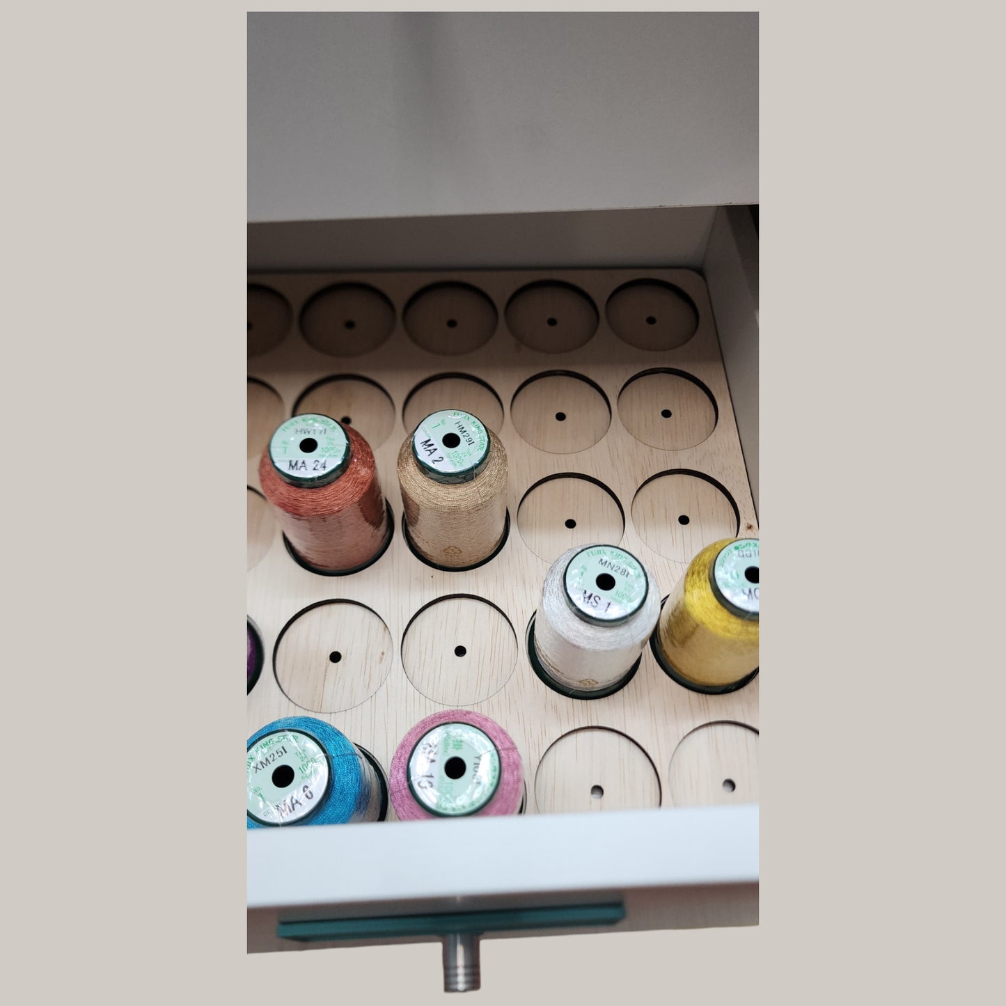 Ikea Kallax Drawer Thread Storage Trays | thread spool organizers | embroidery thread storage | thread storage