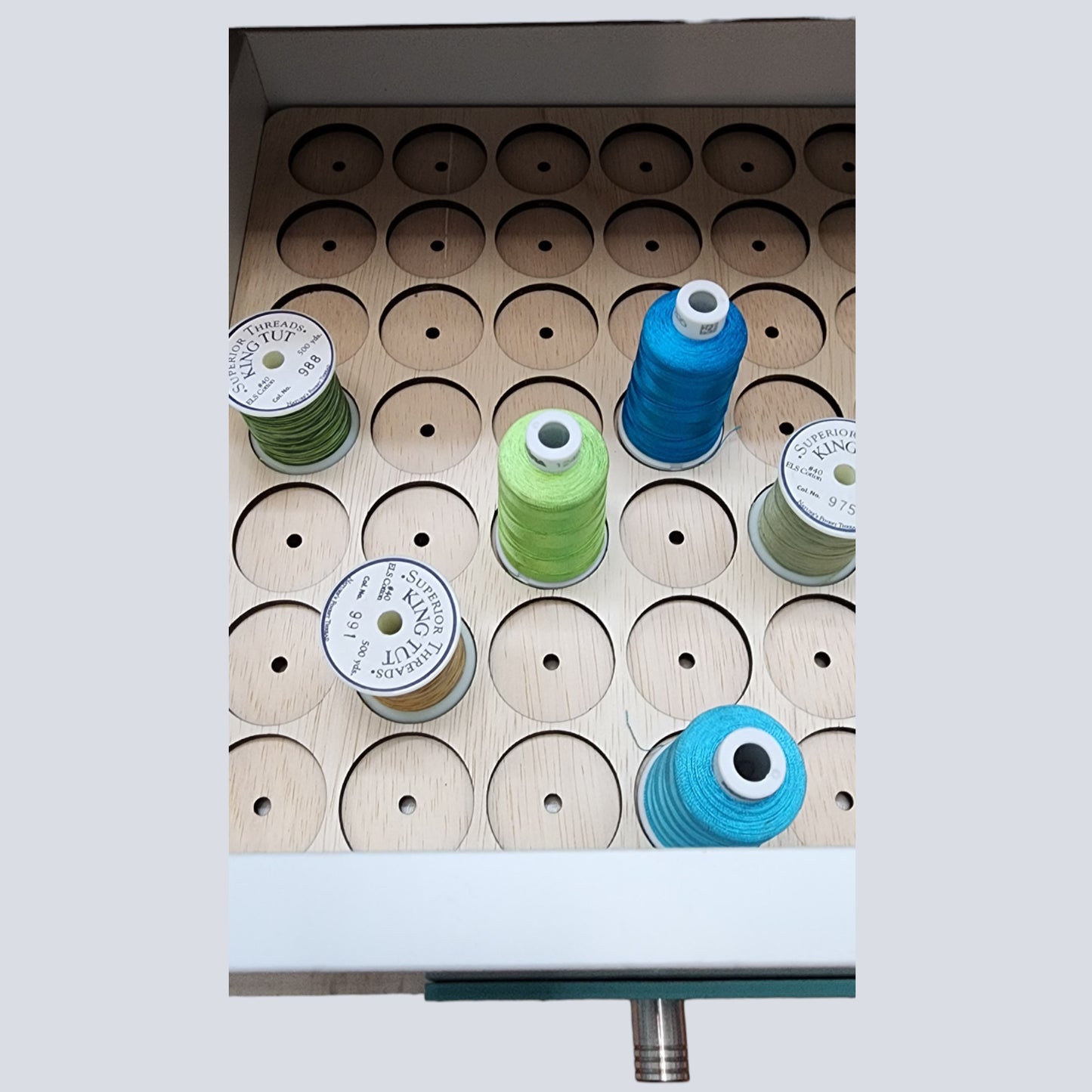 Ikea Kallax Drawer Thread Storage Trays | thread spool organizers | embroidery thread storage | thread storage