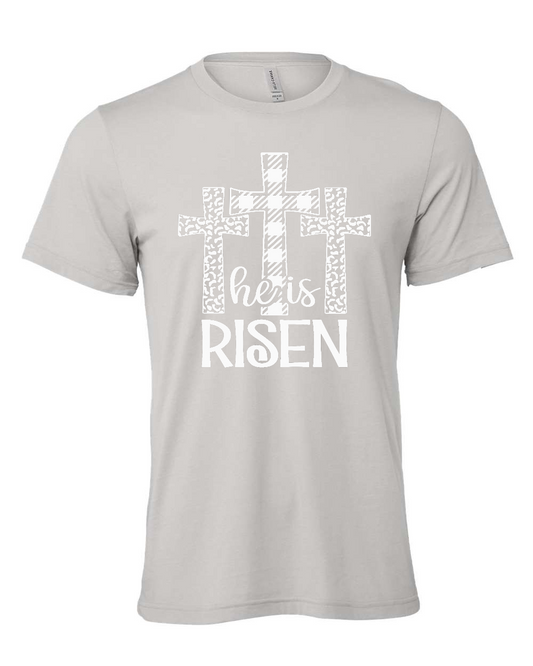 He is Risen T-Shirt (white print)